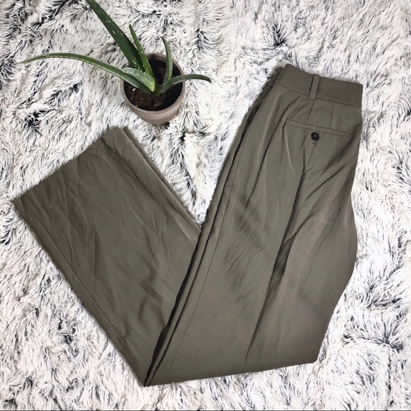 Ann Taylor taupe Virgin Wool straightleg trousers2 - Picture 2 of 11